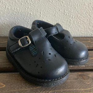 Vintage Coasters Toddler Girls Navy Blue Hook & Loop Mary Jane Shoes Size 3